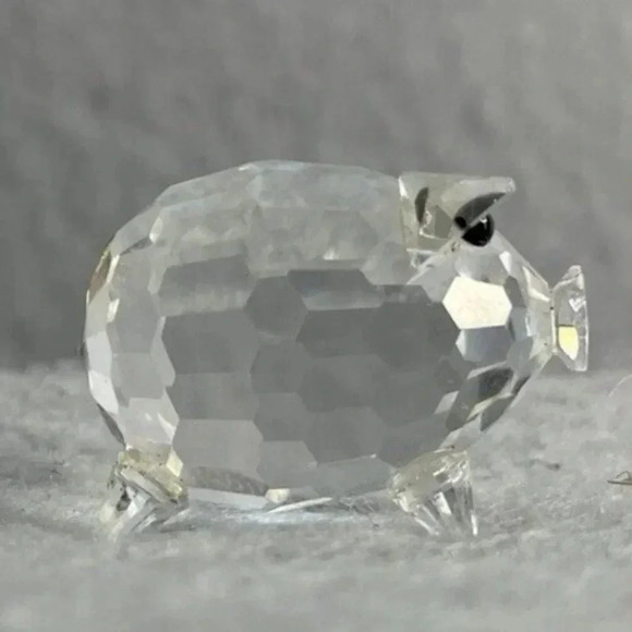 Swarovski Crystal Pig 1" Figurine (some damage) Smalll collectible - Picture 5 of 6